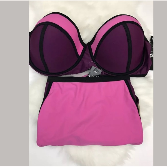 Paramour Plus Size 2PC Bikini Set Swimwear - Picture 3 of 7